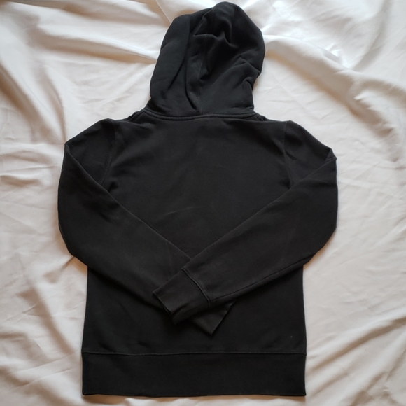 The North Face Hoodie Pullover BLACK white logo xs - Picture 4 of 7